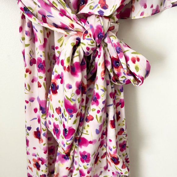 Misa Los Angeles Sabella Off Shoulder Tie Waist Midi Dress - Picture 6 of 12